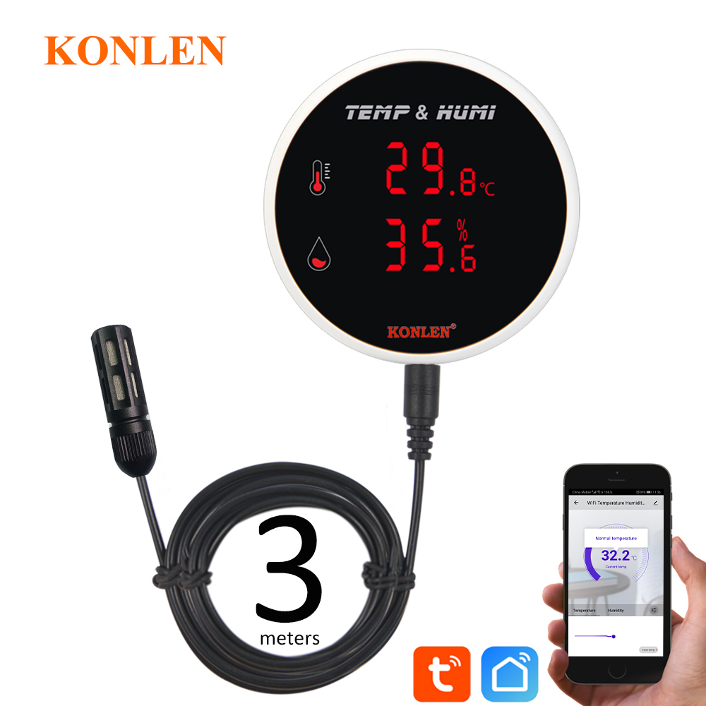 Tuya WIFI Temperatuur-vochtigh - Digital Hygrometer Probe recensie en prijs